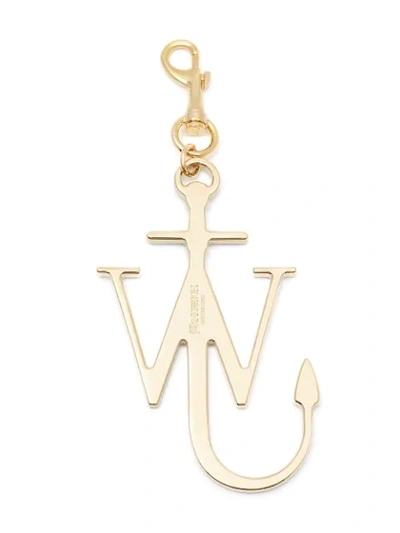 Shop Jw Anderson Anchor Keyring In Green