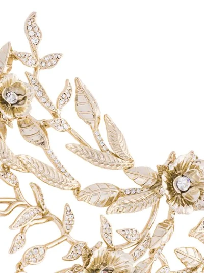 Shop Marchesa Rose Necklace In Gold