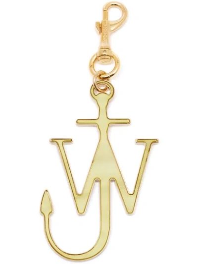 Shop Jw Anderson Anchor Keyring In Yellow