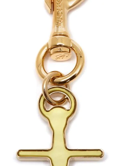 Shop Jw Anderson Anchor Keyring In Yellow