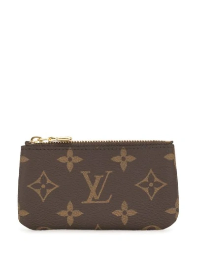 Pre-owned Louis Vuitton 2019  Pochette Cles Pouch In Brown