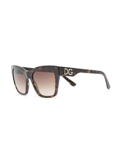 Dolce & Gabbana Square-frame Sunglasses In Brown