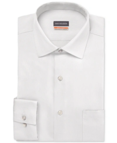 Shop Van Heusen Men's Stain Shield Regular Fit Dress Shirt In White
