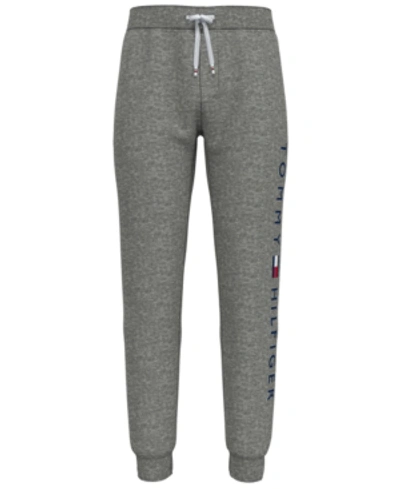 Shop Tommy Hilfiger Men's Logo Joggers In Grey Heather