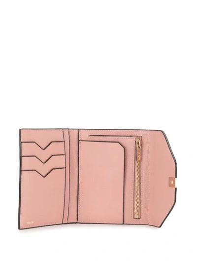 Shop Valextra Iside Bi-fold Wallet In Pink