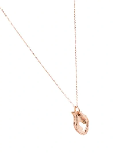 Shop Alighieri 9kt Rose Gold Spellbinding Amphora Necklace In Pink