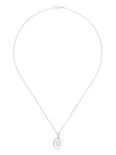 Shop Annoushka 18kt White Gold Diamond Initial Q Necklace In 18ct White Gold