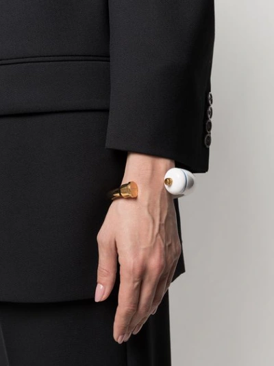 Shop Jacquemus La Poignée De Porte Cuff Bracelet In Gold