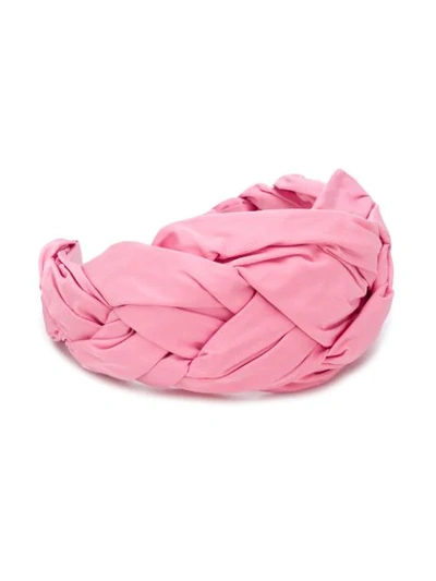 Shop Red Valentino Twisted Headband In Pink
