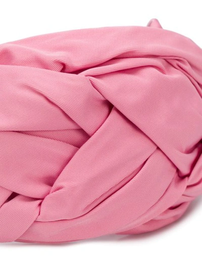 Shop Red Valentino Twisted Headband In Pink