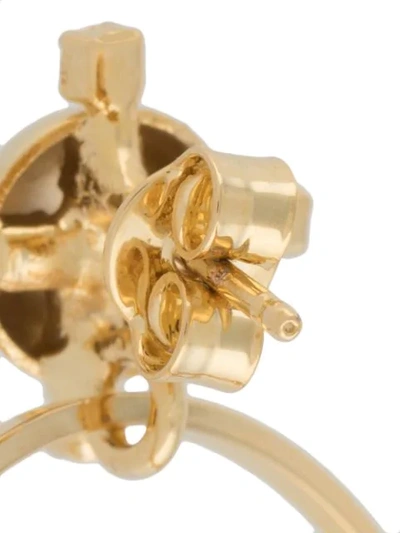 Shop Rosantica Barcelò Crystal Embellished Earrings In Gold