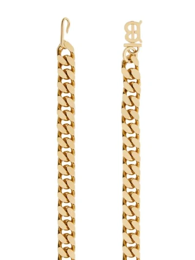 Shop Burberry Monogram Motif Chain Belt In Gold