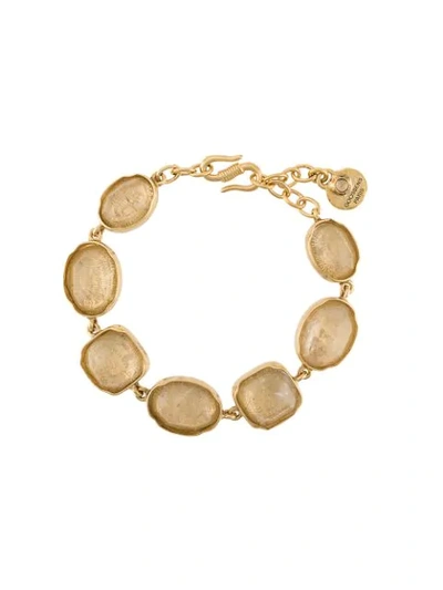 Goossens Cabochon Bead Bracelet In Gold