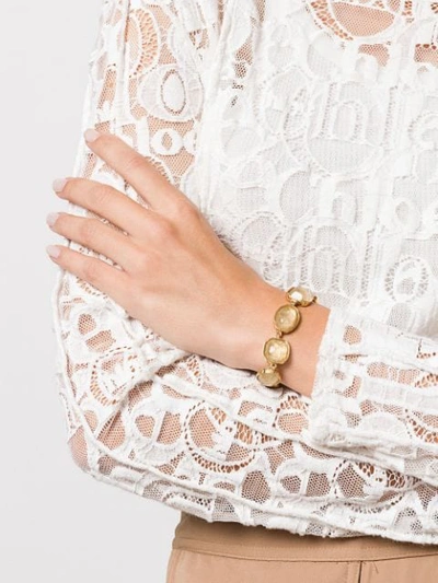 Goossens Cabochon Bead Bracelet In Gold