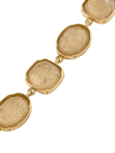 Shop Goossens Cabochons Bracelet In Gold