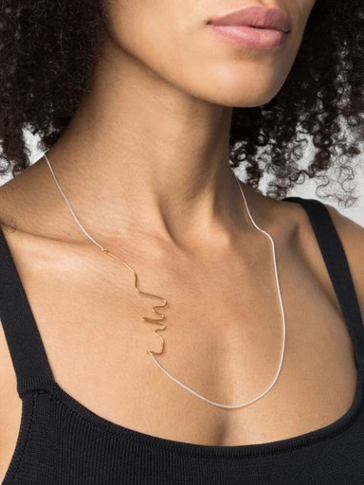 Shop Wouters & Hendrix Face-detail Chain Necklace In Silver