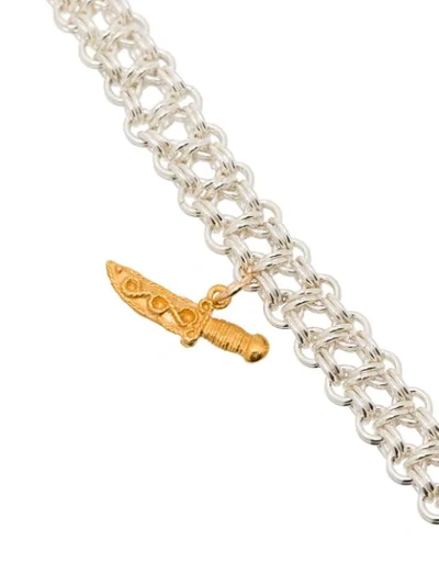 Shop Alighieri Silver And 24k Gold-plated Captured Protection Bracelet