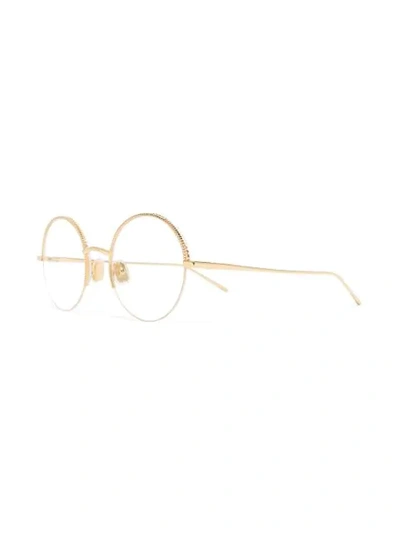 Shop Boucheron Serpent Bohème Optical Glasses In Gold