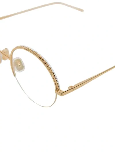 Shop Boucheron Serpent Bohème Optical Glasses In Gold
