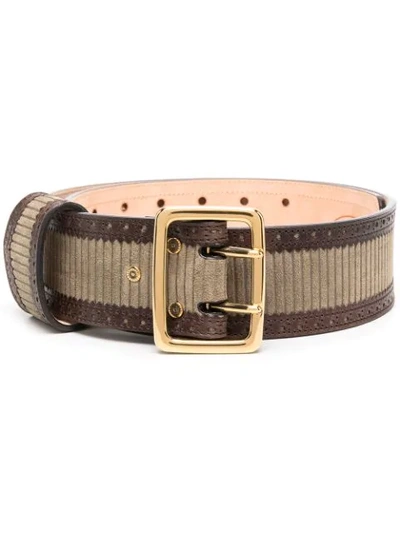 Shop Chloé Square-buckle Belt In Green