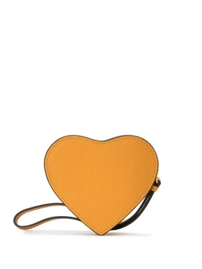 Shop Mulberry Heart Wrist Strap Bag In Yellow
