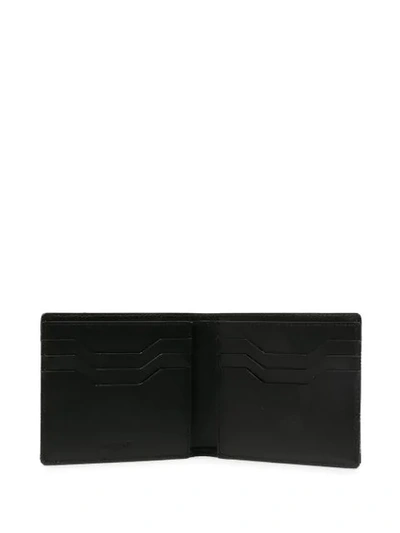 Shop Au Depart Patterned Logo Print Wallet In Black