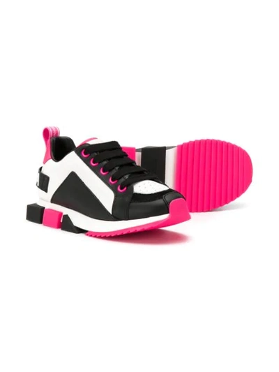 Shop Dolce & Gabbana Colour Block Sneakers In Black