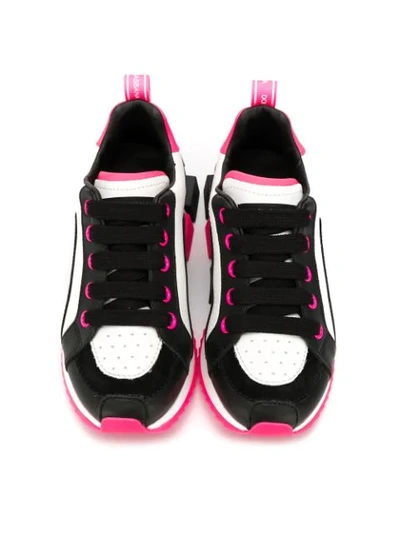 Shop Dolce & Gabbana Colour Block Sneakers In Black
