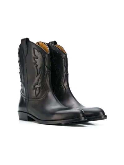 Gallucci Teen Camperos Mid-calf Boots In Black