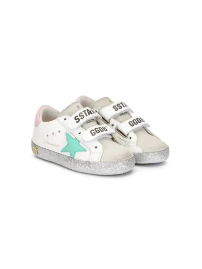 Shop Golden Goose Touch-strap Sneakers In Grey