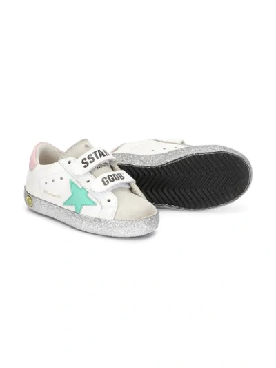 Shop Golden Goose Touch-strap Sneakers In Grey