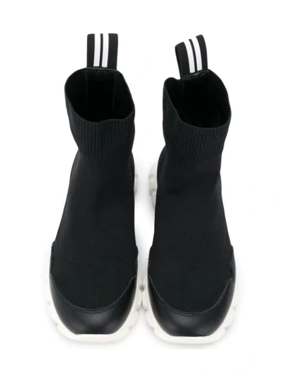 Shop Am66 Sock-style High Trainers In Black