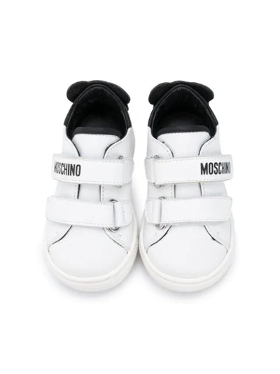 Shop Moschino Teddy Bear-patch Low-top Sneakers In White