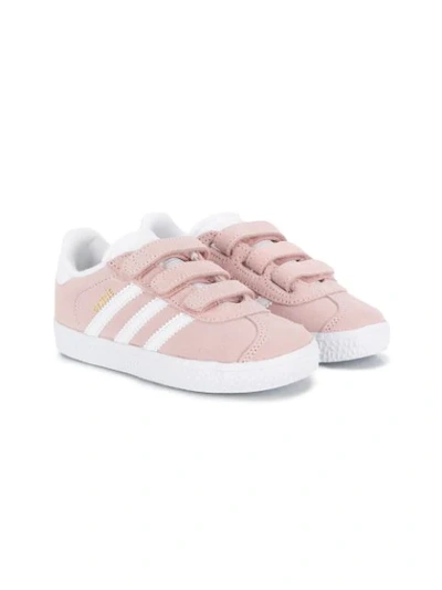 Adidas Originals Kids' Gazelle Touch-strap Sneakers In Розовый | ModeSens