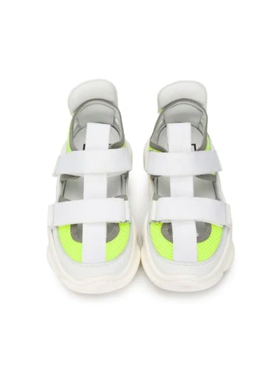 Shop Am66 Double Strap Sneakers In White