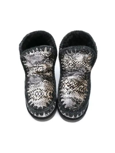 Shop Mou Teen Eskimo Boots In Grey