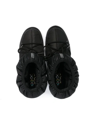 Shop Moon Boot Teen Low Snow Boots In Black