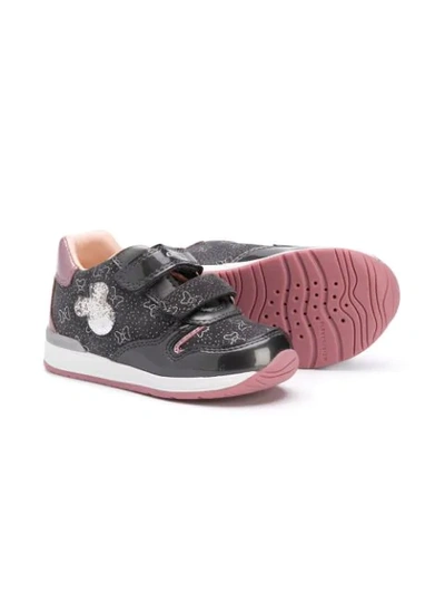 Shop Geox X Disney Rishon Sneakers In Grey