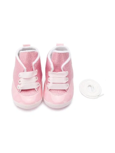 Shop Aletta Logo Lace-up Sneakers In Pink