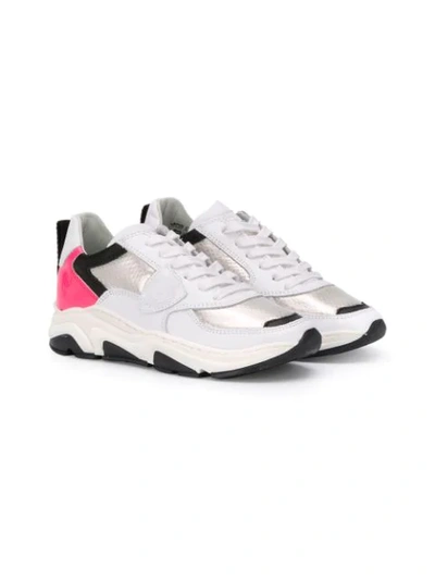 Shop Philippe Model Chunky Low Top Sneakers In White