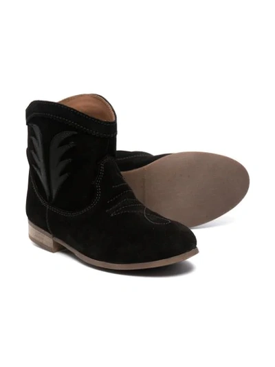 Shop Pèpè Suede Ankle Boots In Black