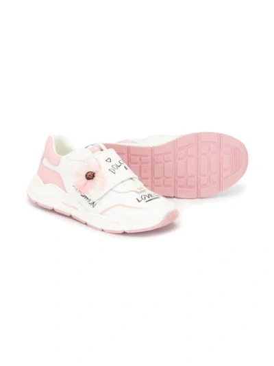 Shop Dolce & Gabbana Teen Daymaster Sneakers In White