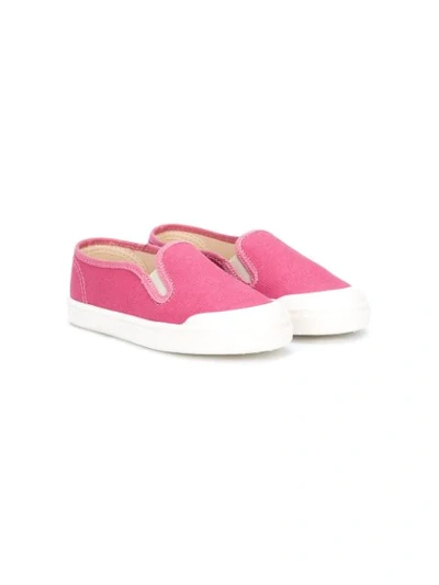Shop Pèpè Plain Slip-on Sneakres In Pink