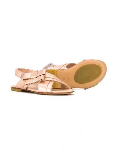 Montelpare Tradition Crossover Straps Sandals In Pink