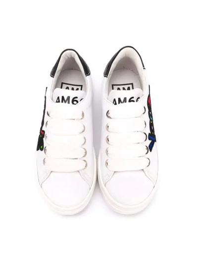 Shop Am66 Love Low-top Sneakers In White