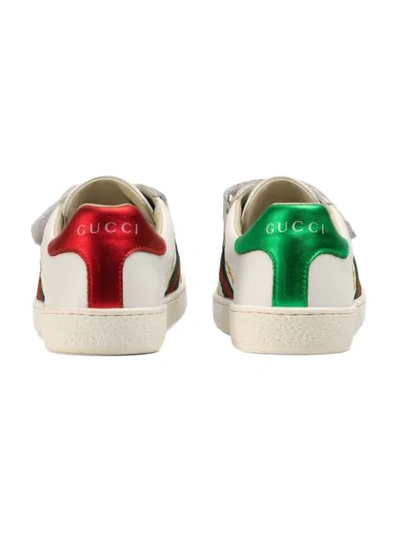 Shop Gucci Ace Sneakers In White