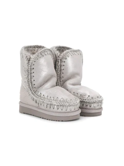 Shop Mou Eskimo Mid-high Boots In Metallic