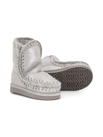 Shop Mou Eskimo Mid-high Boots In Metallic