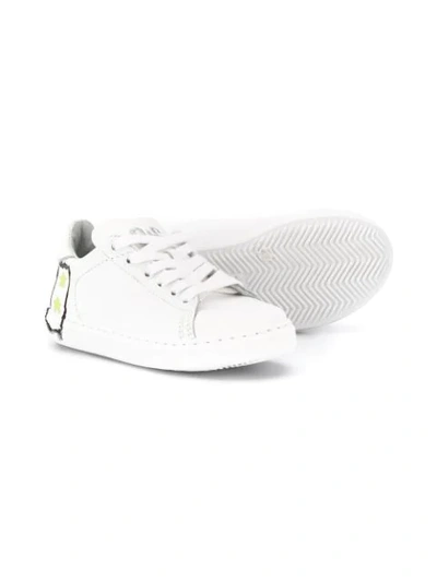 Shop 2 Star Star Print Detail Sneakers In White
