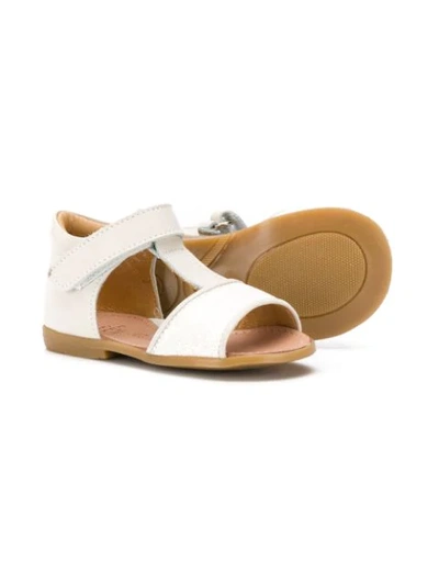 Pèpè Glittered Sandals In Neutrals